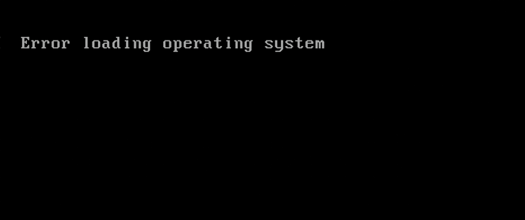 Ошибка «Error loading operating system»