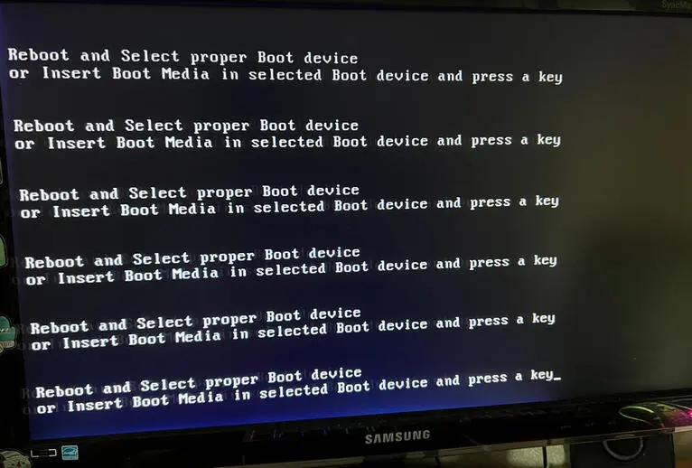 Reboot and Select proper Boot device or Insert Boot Media in selected Boot device and press a key